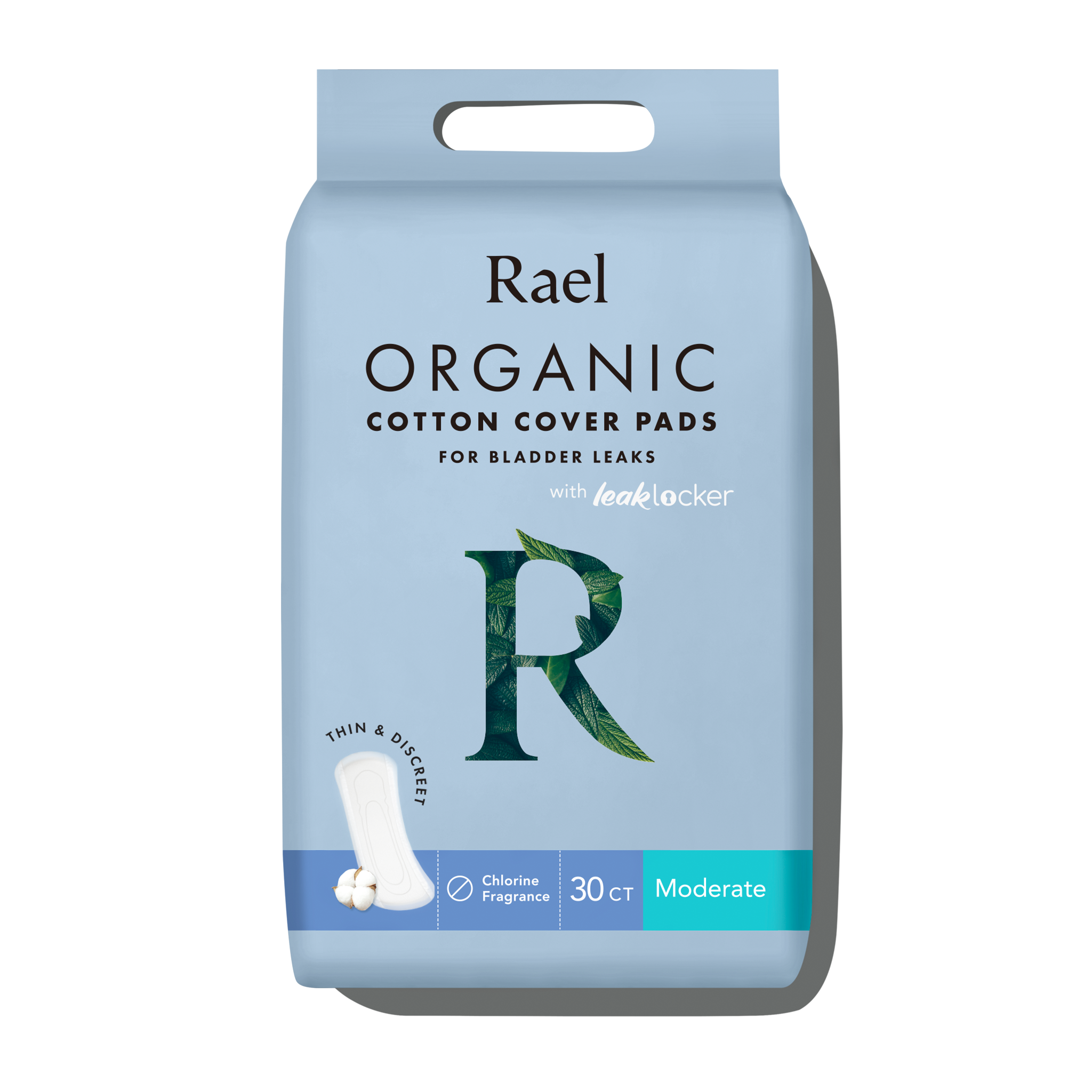 Moderate Organic Cotton Cover Incontinence Pads