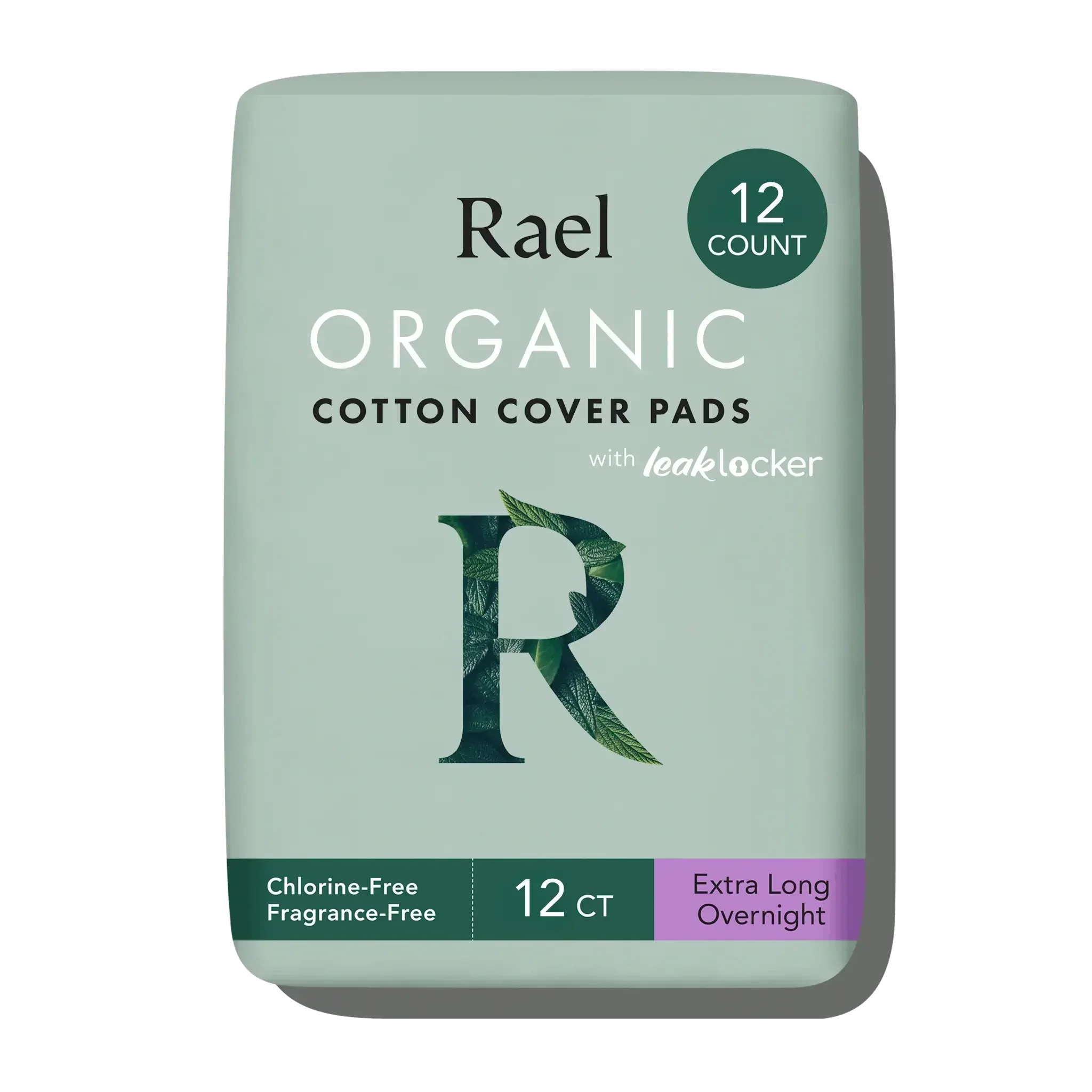 Extra Long Overnight Organic Cotton Cover Pads With Wings