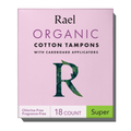 Super Cardboard Applicator Tampons Made With Organic Cotton